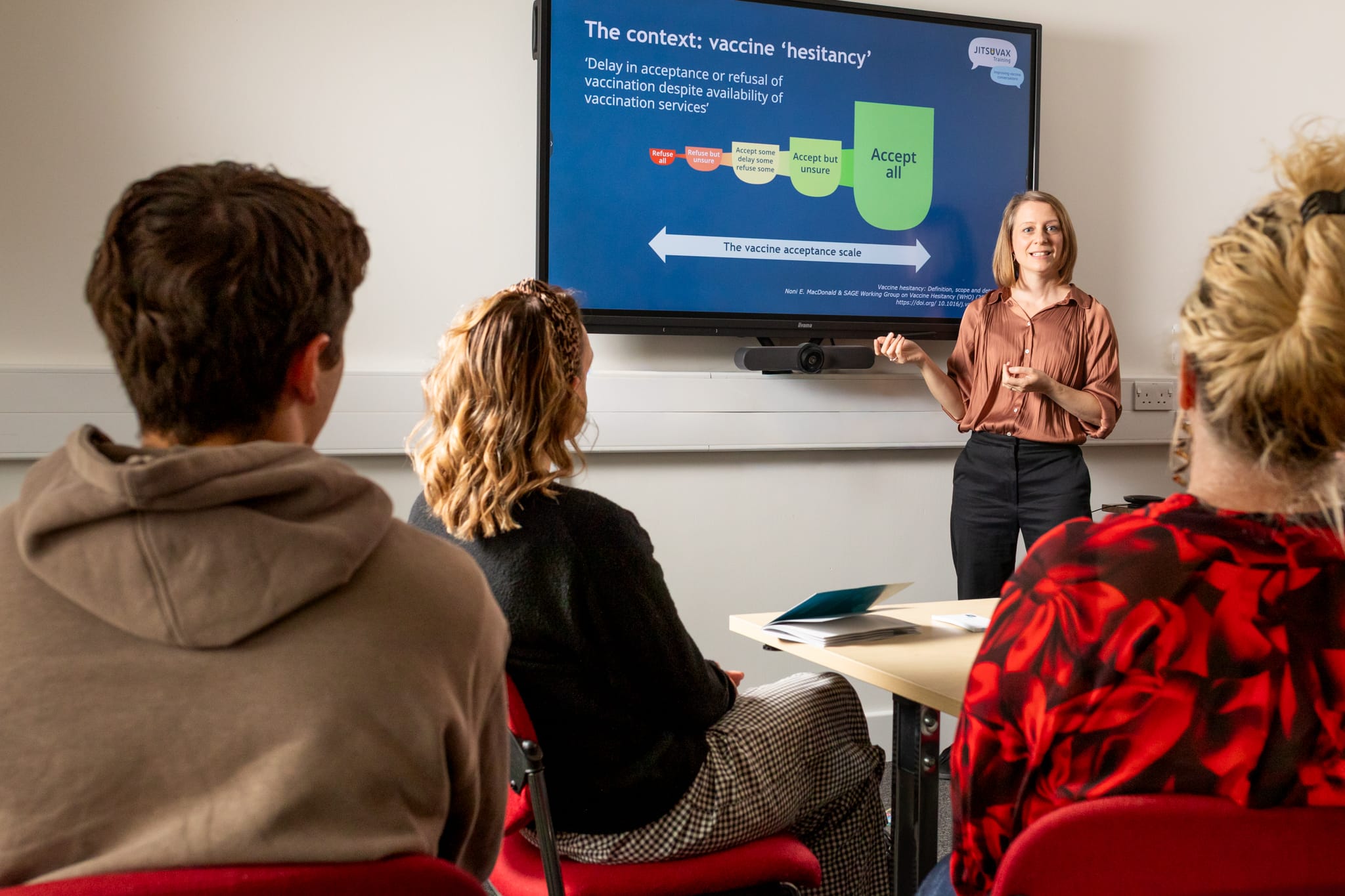 JITSUVAX ERI Training workshop facilitator delivers training